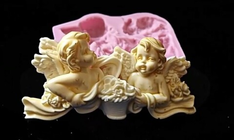 Силиконовый молд Ангелы № 38