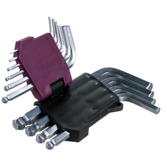 Thorvik HKSB10S Набор ключей торцевых шестигранных коротких с шаром, H1.5-H10, 10 предметов