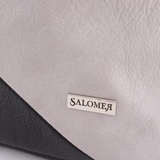 Сумка Саломея 1030 мульти итальянский серо-черный