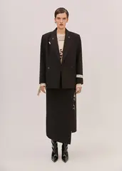 Юбка-миди GOD SAVE THE PRINCESS черного цвета