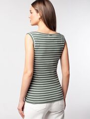 Топ из трикотажа в широкий рубчик  D43.222 (96777)