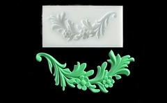 Силиконовый молд № 70 Веточка с цветами.