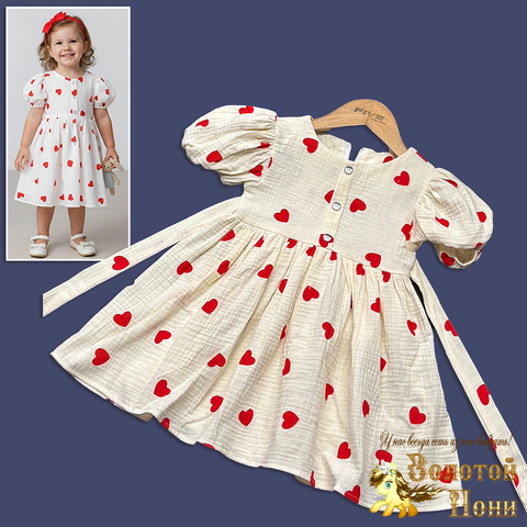 Платье хл/муслин д (3-6) 260210-Y1064
