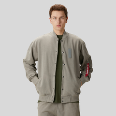 Бомбер Alpha Industries French Terry Ma-1 Jacket Mid Grey (Серый)