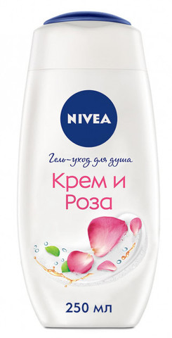 Duş geli \ Гель-уход для душа Nivea Крем Роза 250 мл