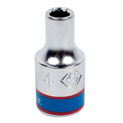 KING TONY (233004M) Головка торцевая стандартная двенадцатигранная 1/4", 4 мм