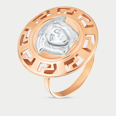 Кольцо из розового золота 585 пробы без вставки для женщин (арт. 03417)