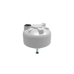 Емкость ЦКТ 3000л с патрубком 110 мм с фланцем белая ЭкоПром ФМ/ЦКТ 3000 л. вертикальная конусообразная (1910x1910x2080см;85кг;Белый) - арт.557775