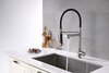 BelBagno BB-LAM50-IN Смеситель для кухни с поворотным и гибким изливом, нержавеющая сталь, исполнение сатин