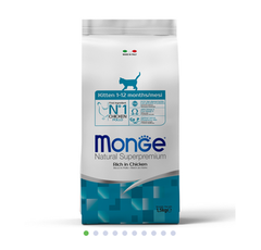 Monge Cat Kitten Сухой корм для котят с курицей, 1,5 кг