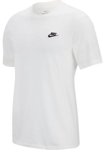 Футболка теннисная Nike NSW Club Tee M - white/black