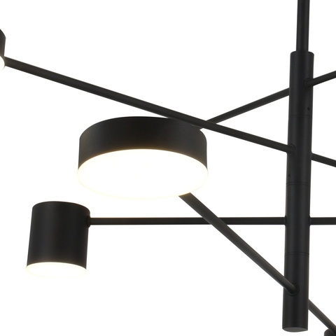 Подвесной светодиодный светильник Mirastyle XL-21016/4+4 BK