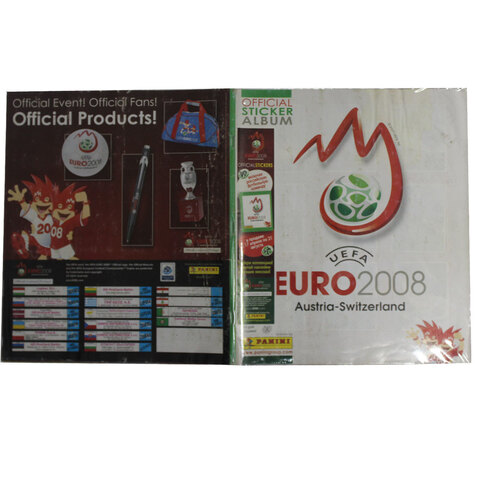Полностью заполненный альбом наклеек. PANINI Чемпионат Европы 2008. Футбол