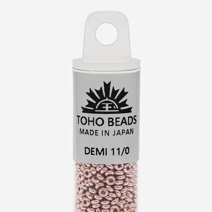 Японский бисер TOHO Demi 11/0 (№PF552), металлизированный, непрозрачный глянцевый