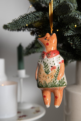 Керамическая елочная игрушка 