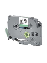 Кассета с лентой S'OK by Sakura Printing TZEFX731 для Brother,  черный на зеленом, 12мм, 8м , наклейка