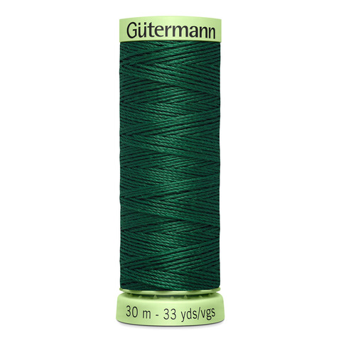 Нить Top Stitch 30/30 м для декоративной отстрочки, Gutermann, 340 зеленый трилистник