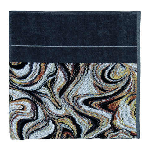 Полотенце 75x150 Feiler Murano Nero 215 slate grey серое сланцевое