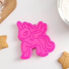 Форма для вырезки теста "Единорог" пластик