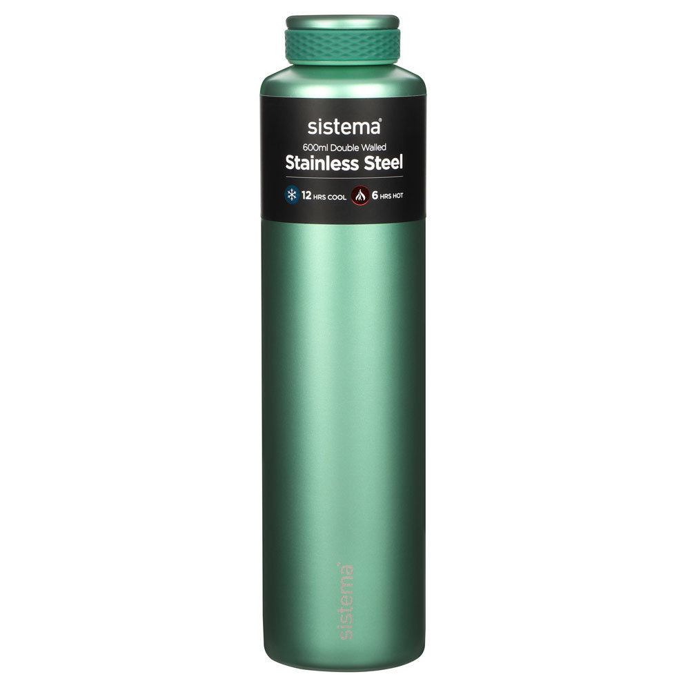 Термобутылка Sistema "Hydrate" 600 мл, цвет Зеленый
