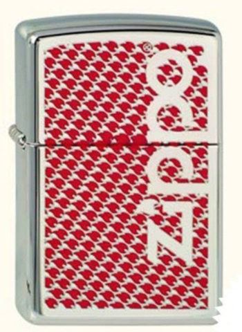 Зажигалка Zippo, латунь/сталь, серебристая, с покрытием High Polish Chrome 36х12х56 мм (250 Zippo&Flames) | Wenger-Victorinox.Ru