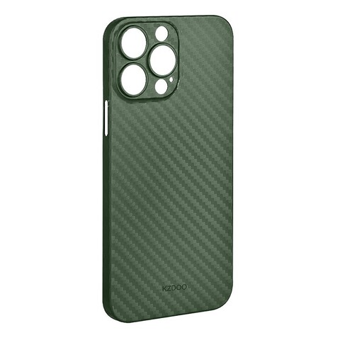 Ультратонкий чехол с защитой камеры K-Doo Air Carbon для iPhone 14 Pro (6.1) (Зеленый)