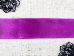 Лента атласная, ш. 3,8 см, лиловый