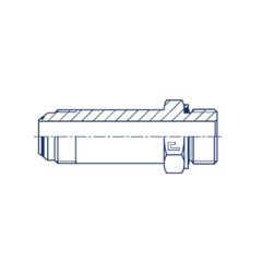 Штуцер FRM JIC 9/16 M16x1.5 удлин. CAST