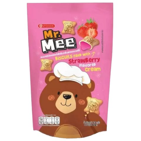 Печенье с клубничным кремом Mr. MEE, 22 гр
