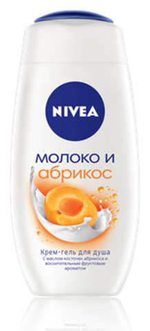 Duş geli \ Гель для душа Nivea Крем Абрикос увлажняющий с абрикосовым маслом и фруктовым ароматом 250 мл