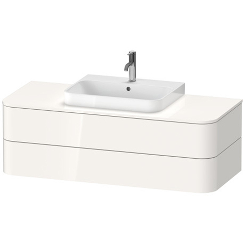 Duravit Happy D.2 Plus Тумба подвесная  408x1300x550мм 2  ящика, цвет: белый глянцевый HP496202222