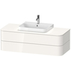 Duravit Happy D.2 Plus Тумба подвесная  408x1300x550мм 2  ящика, цвет: белый глянцевый HP496202222