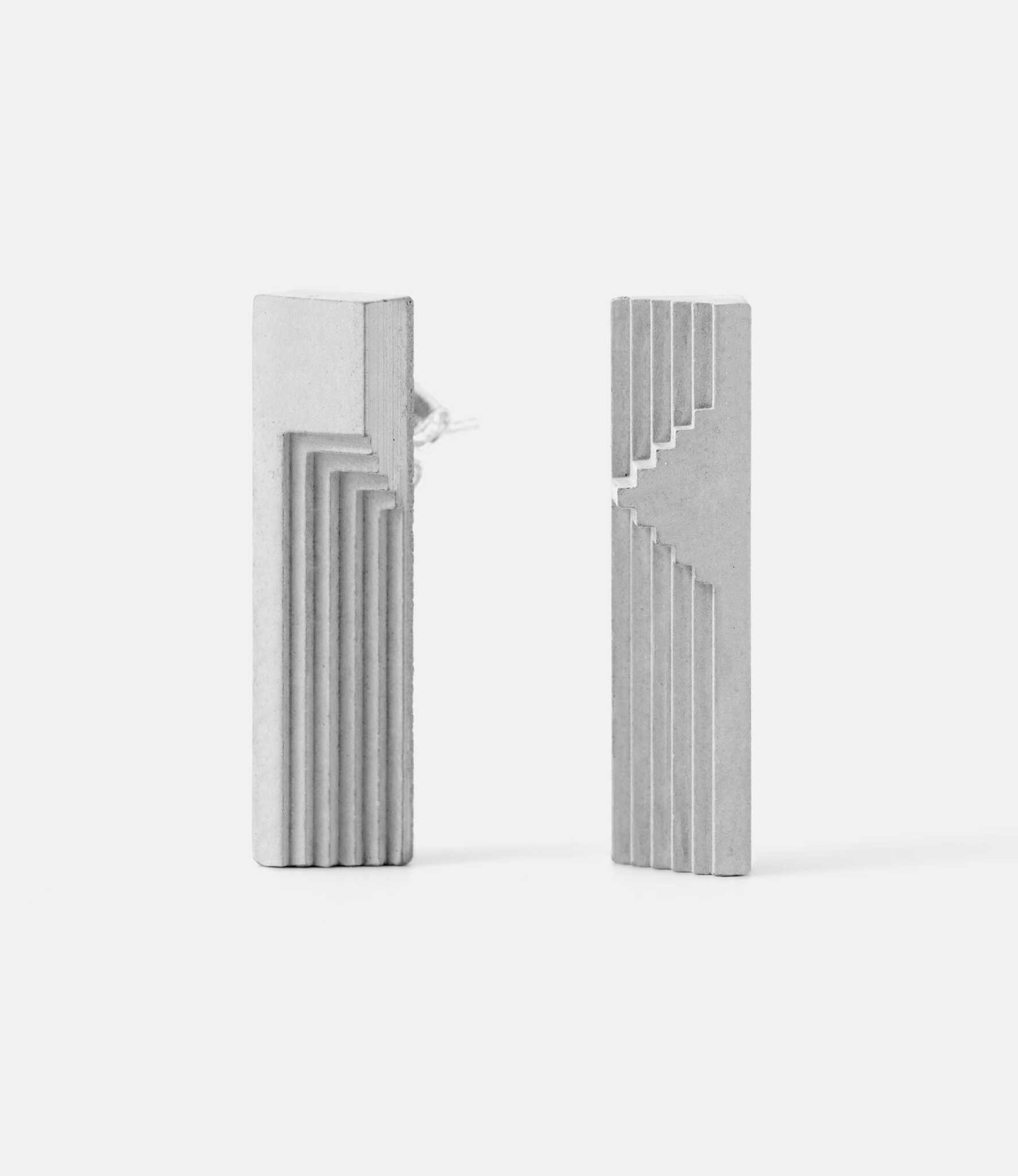 Material Immaterial Micro Concrete Earrings #7 — серьги из бетона