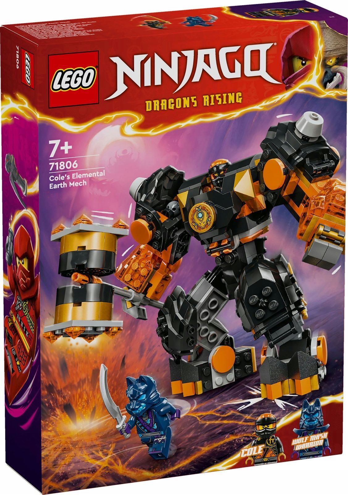 Конструктор LEGO Ninjago - Механизм элементаля земли Коула - Лего Ниндзяго  71806 купить в Москве | Доставка по России.