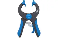 Струбцина клещеобразная пластик. корп., рычажный храповый механизм, 8"/200, 44-2-020