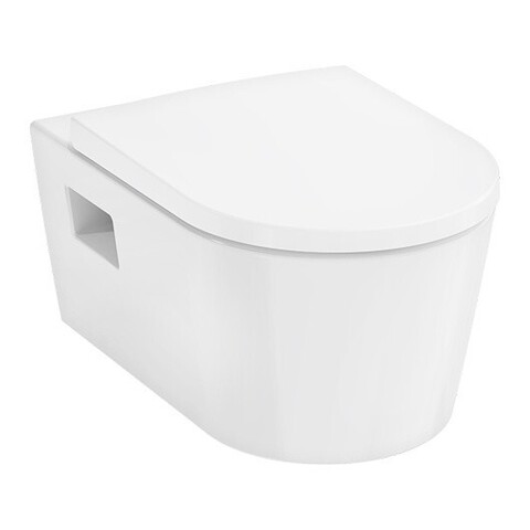 Hansgrohe 60207450 EluPura Original S Унитаз подвесной 540х360, безободковый, с сиденьем, белый
