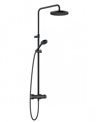 Kludi 68 082 3900 Logo Душевая система для душа, с терм., Ø245/96 мм, 1/3 режима, черный