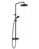 Kludi 68 082 3900 Logo Душевая система для душа, с терм., Ø245/96 мм, 1/3 режима, черный