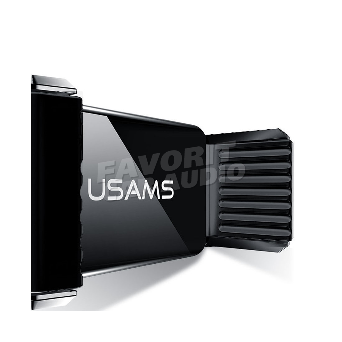 Держатель Usams US-ZJ045 чёрный – купить за 270 руб | Магазин автозвука  Favorit Car Audio Саратов, Энгельс, Пенза