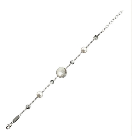 Bracelet New Moon Oval  Mother-of-Pearl
