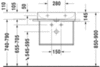 Раковина мебельная Duravit DuraSquare 2353600070