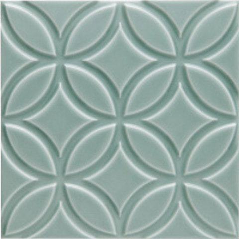Adex Neri Relieve Botanical Sea Green 15x15