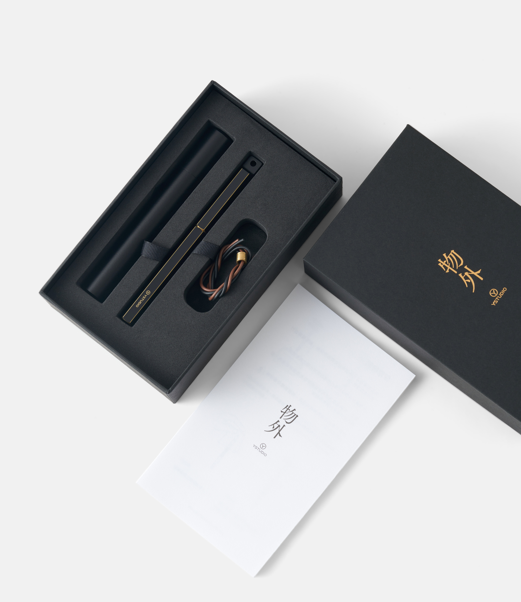 Ystudio Portable Fountain Pen Black — портативная перьевая ручка