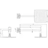 Gessi 47286#149 Gessi Emporio Emporio shower Душевая головка для настенного крепления, поворотная, с защитой от известкового налёта, цвет: Finox Brushed Nickel