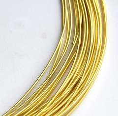 Канитель жесткая Желтый 1 мм (№7478)