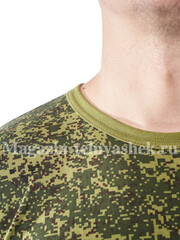 Купить армейскую футболку - Магазин тельняшек.ру 8-800-700-93-18 Футболка камуфляж цифра зеленая в Магазине тельняшек