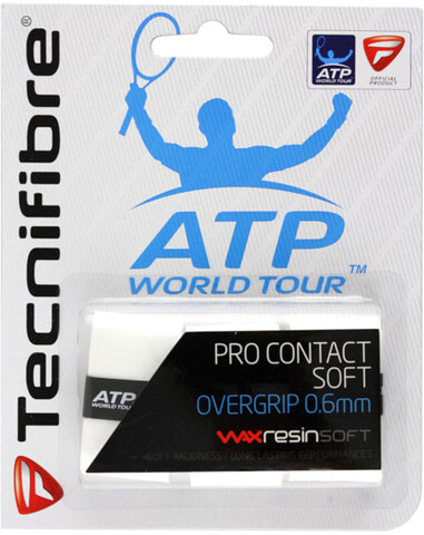 Намотки теннисные Tecnifibre Contact Soft 3P - white