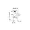 Delabie 761900 TEMPOFLUX (унитаз) M3/4" встр. за хром розеткой ?195 ~ 7 сек