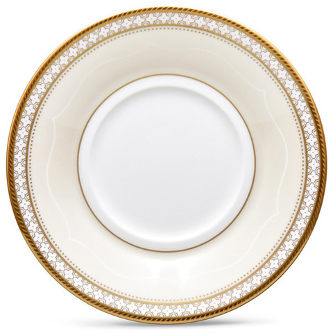 Блюдце для чашки чайной 15см Noritake Трефолио с золотым кантом