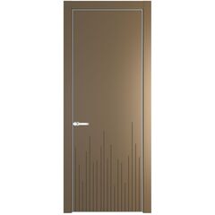 Межкомнатная дверь эмаль Profil Doors 7PE перламутр золото глухая